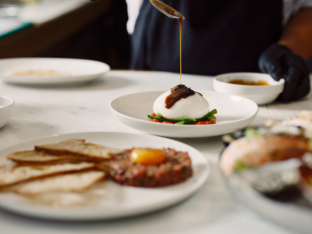 Marmor dishes being prepared